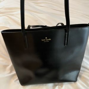 Black Kate Spade Karla medium tote bag sparkly bow